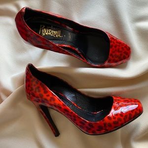 Jerome C Rousseau Red Patent Leather Pumps, size 38.5